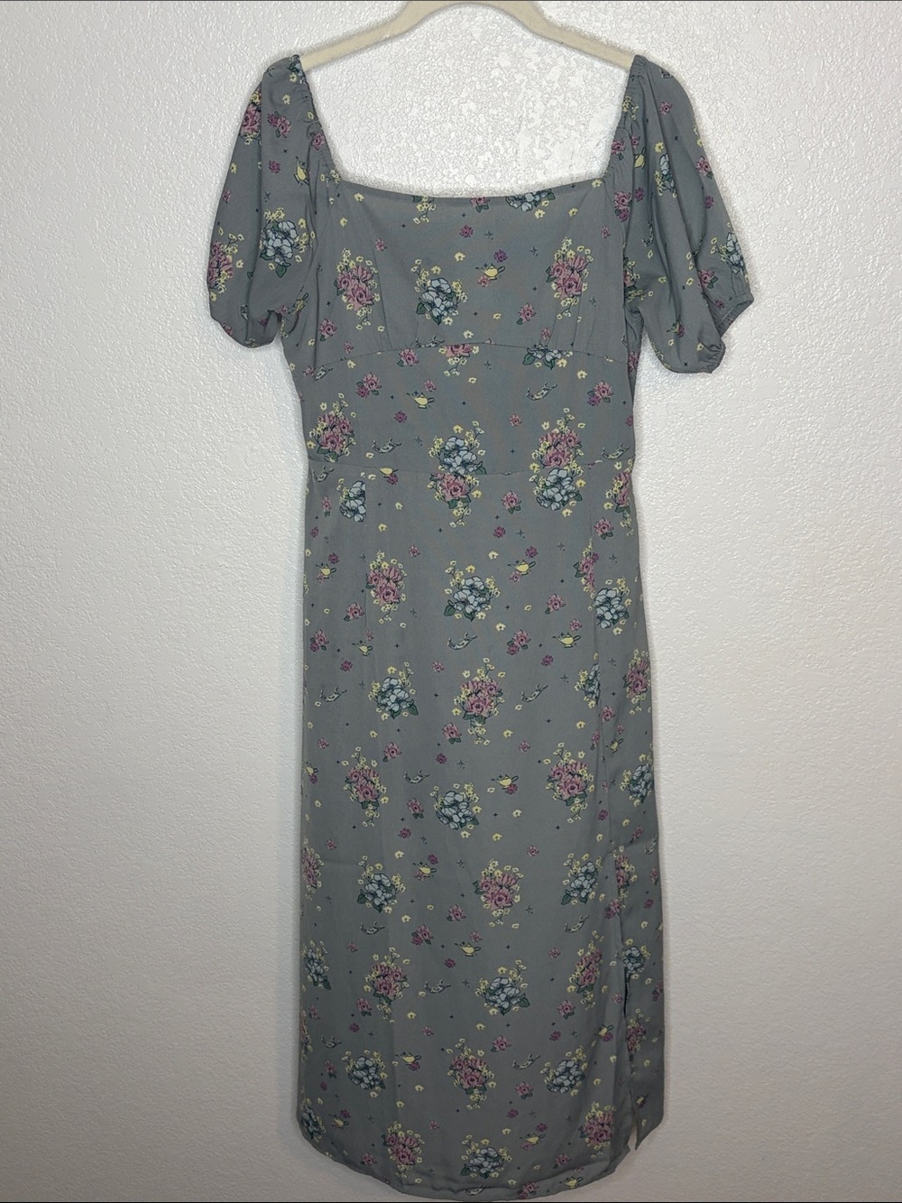 Disney Parks Gray Aladdin Princess Jasmine Milkmaid Midi Dress Size Medium